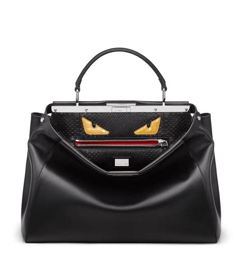 fendi peekaboo cocco|fendi peekaboo bag interior.